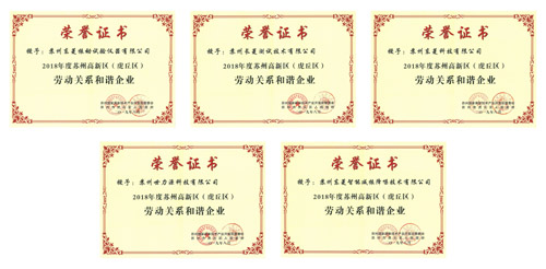 CA888公司及下属4家子公司获评”劳动关系协调企业”称呼